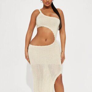 Maya Knit Maxi Dress - Cream size S